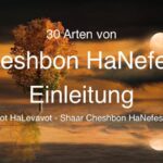 Cheshbon HaNefesh – Einleitung