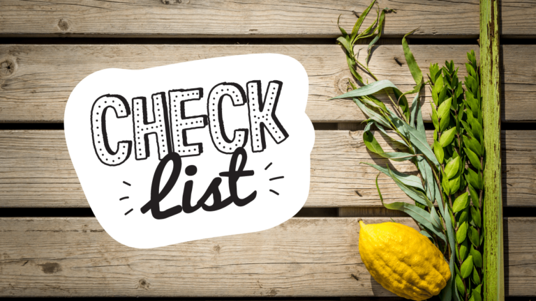 Checkliste Arbaa Minim – Die Vier Arten