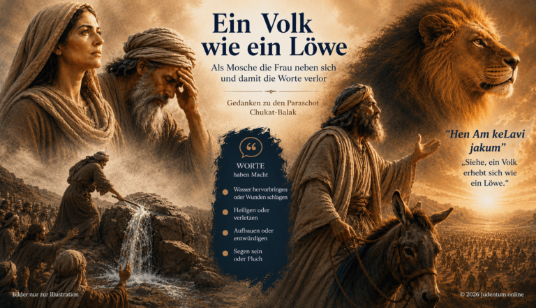 Ein Volk wie ein Löwe - Als Mosche die Frau neben sich und damit die Worte verlor