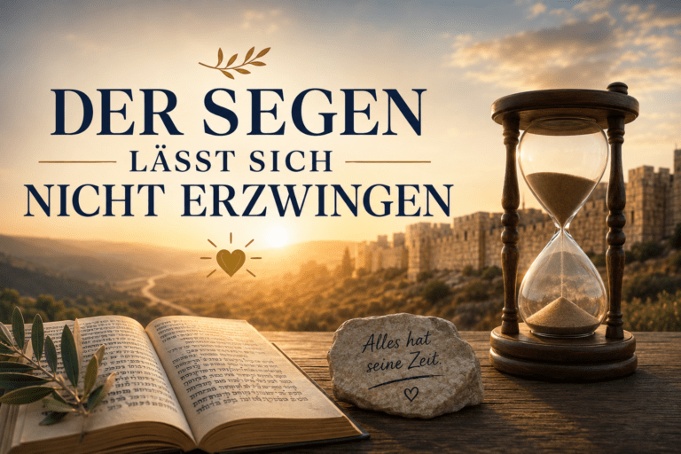 DER SEGEN LÄSST SICH NICHT ERZWINGEN - Parascha Ki Tawo Judentum online