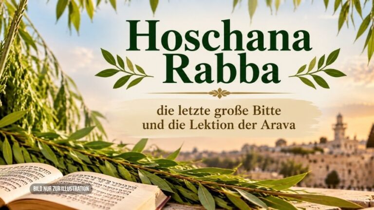 Hoschana Rabba – die letzte große Bitte und die Lektion der Arava